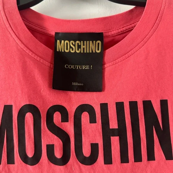 Moschino Pink Graphic Tee - Picture 2 of 3
